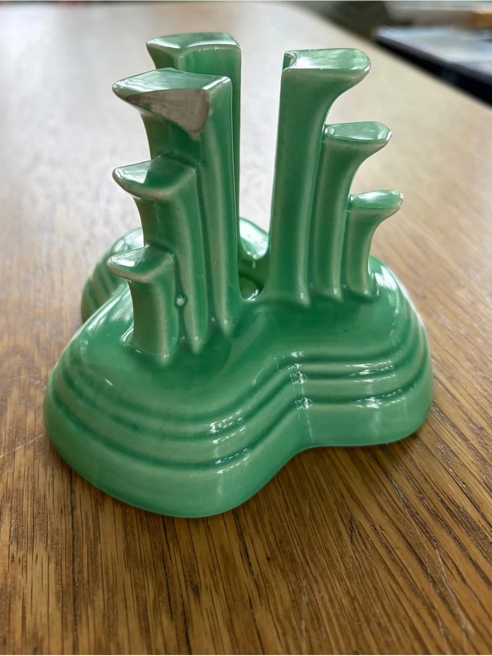 Green Ceramic Decorative Candle Holders - Home Accents Fiestaware
